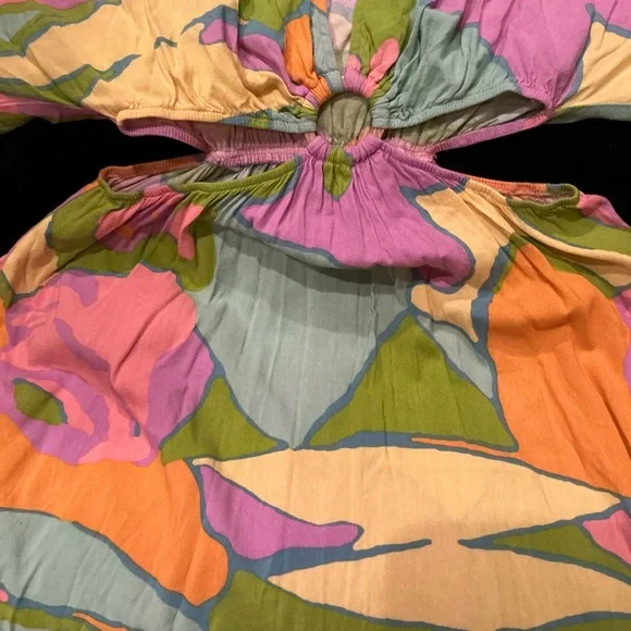 Show me your mumu, Dana Colorful Abstract Print Dress Size small - Picture 2 of 4